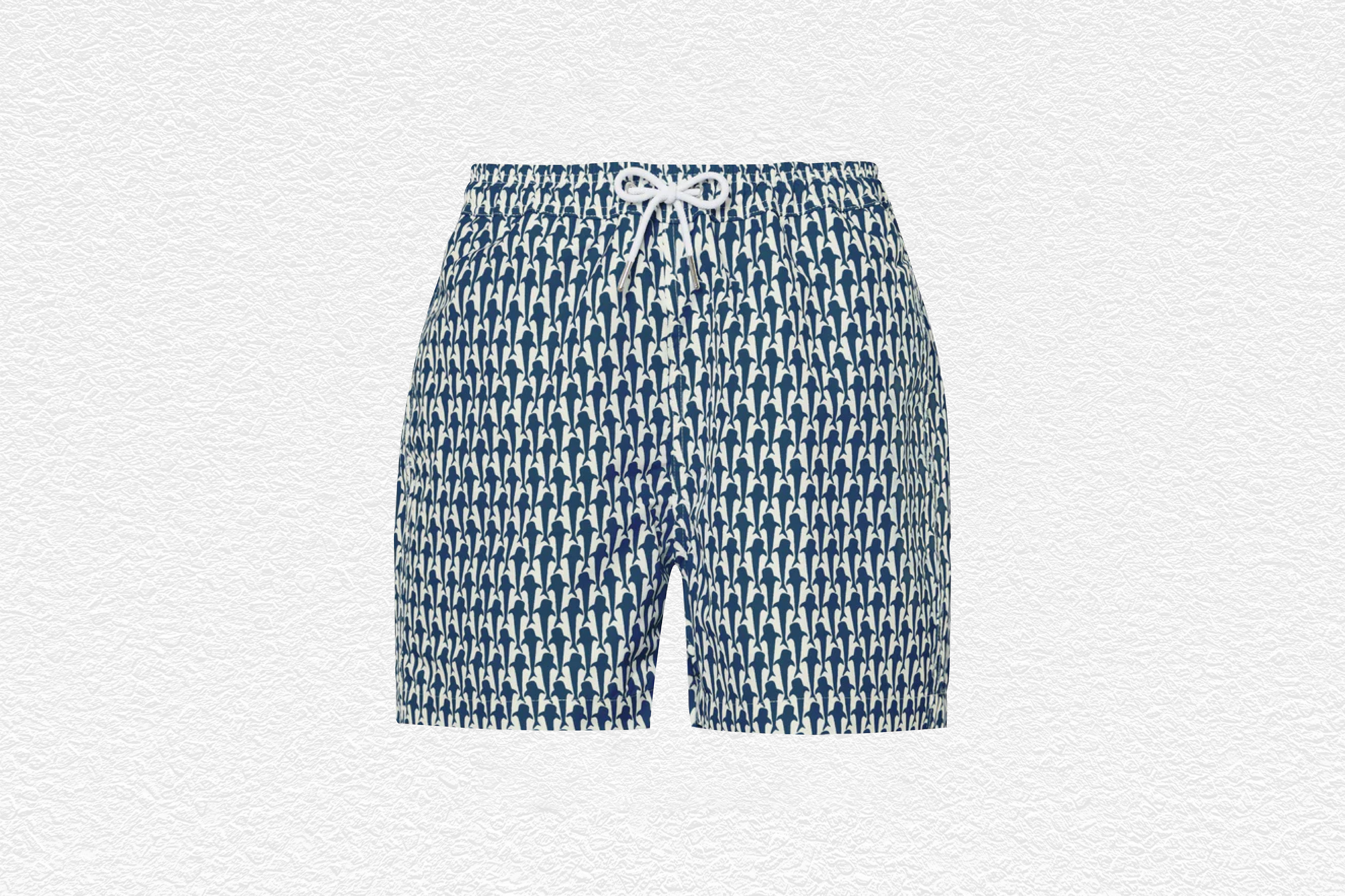 Swimming Shorts - Navy Sharks