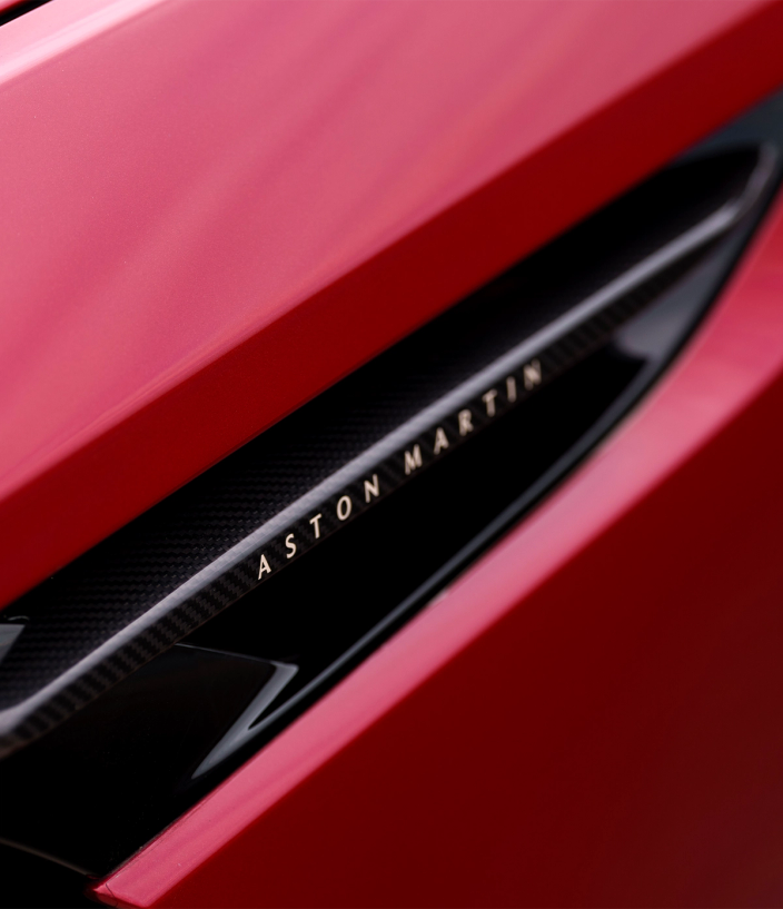 The side of an Aston Martin DB12