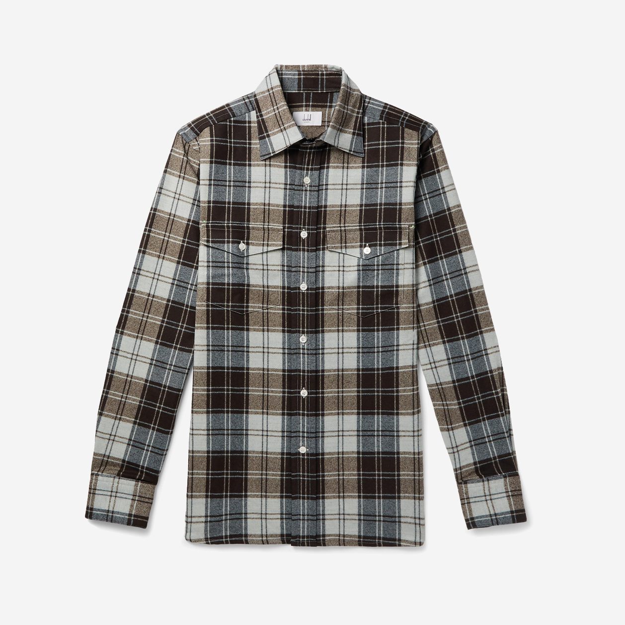 Dunhill checked flannel shirt 