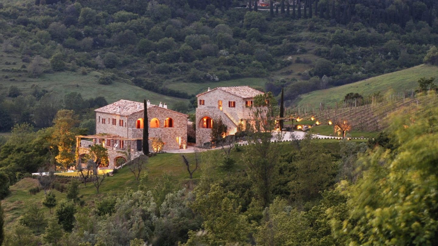 This restored Tuscan farmhouse is up for sale with its own private vineyard