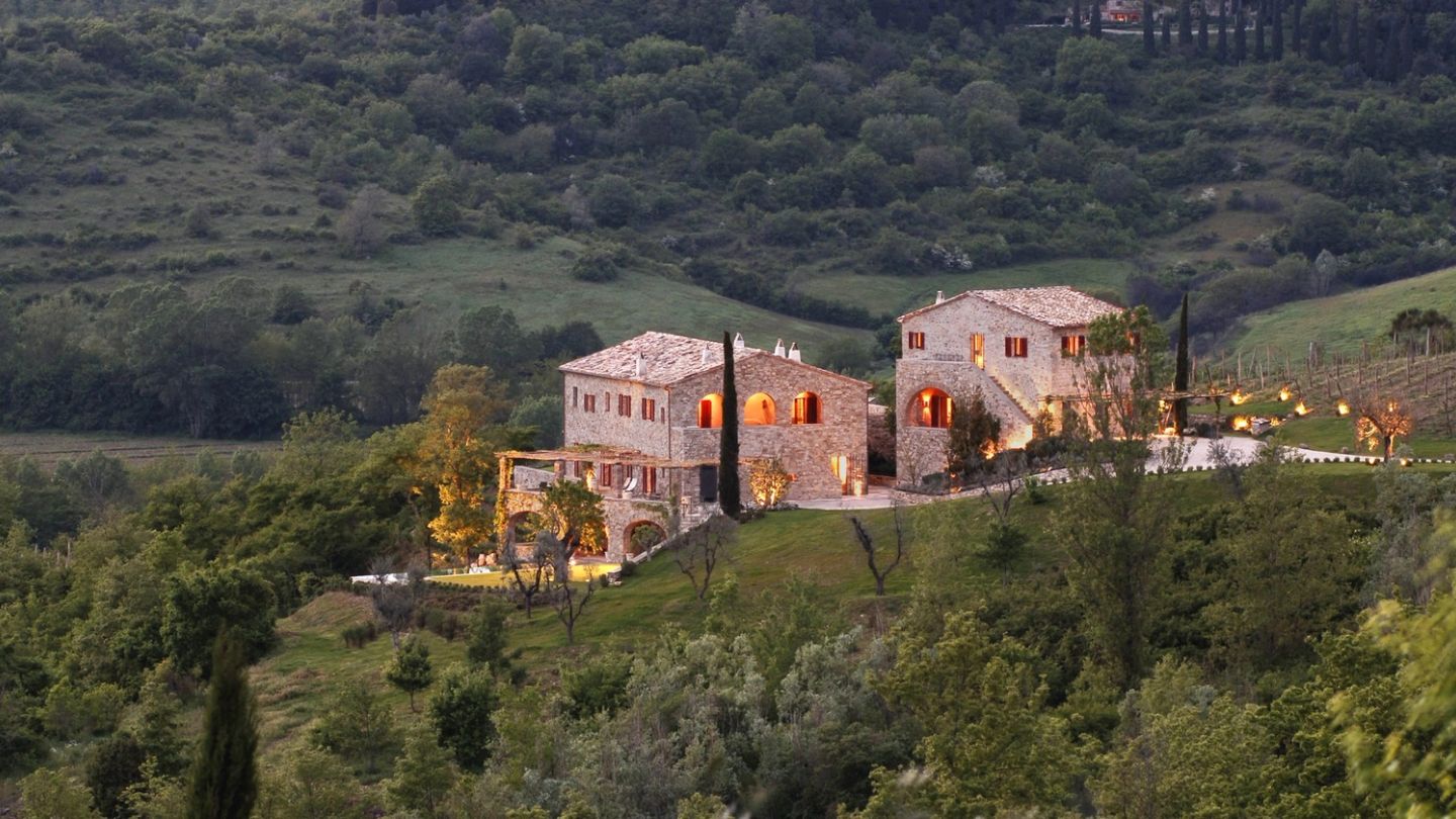 This restored Tuscan farmhouse is up for sale with its own private vineyard