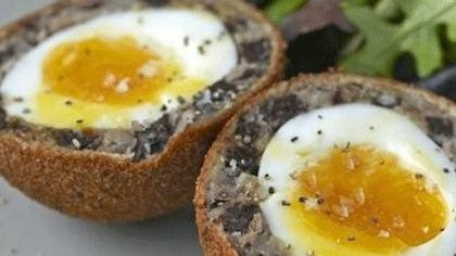 Food – Black Pudding Scotch Duck Eggs
