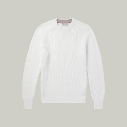 Brunello Cucinelli Pullover aus gerippter Baumwolle