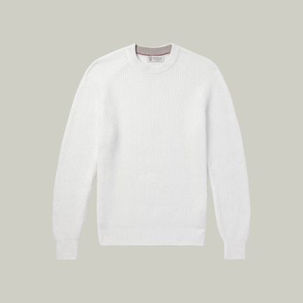 Brunello Cucinelli Ribbed Cotton Sweater