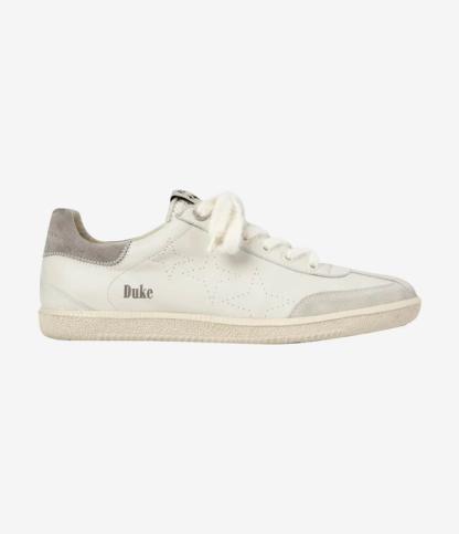 Plus Duke Vintage-Sneaker in Grau und Weiß