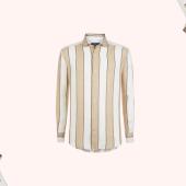 Frescobol Carioca Wide-Stripe Linen Shirt