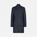 Tommy Hilfiger Houndstooth Stand-Collar Coat
