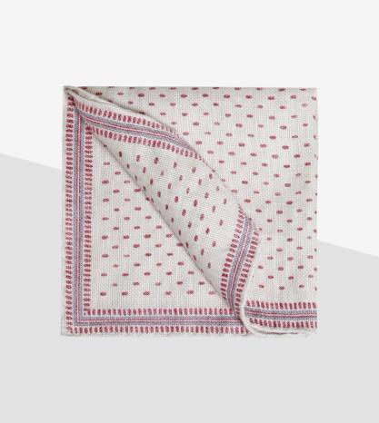 Brunello Cucinelli linen and cotton pocket square