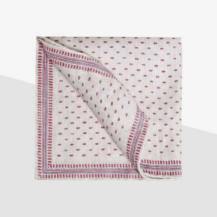 Brunello Cucinelli linen and cotton pocket square