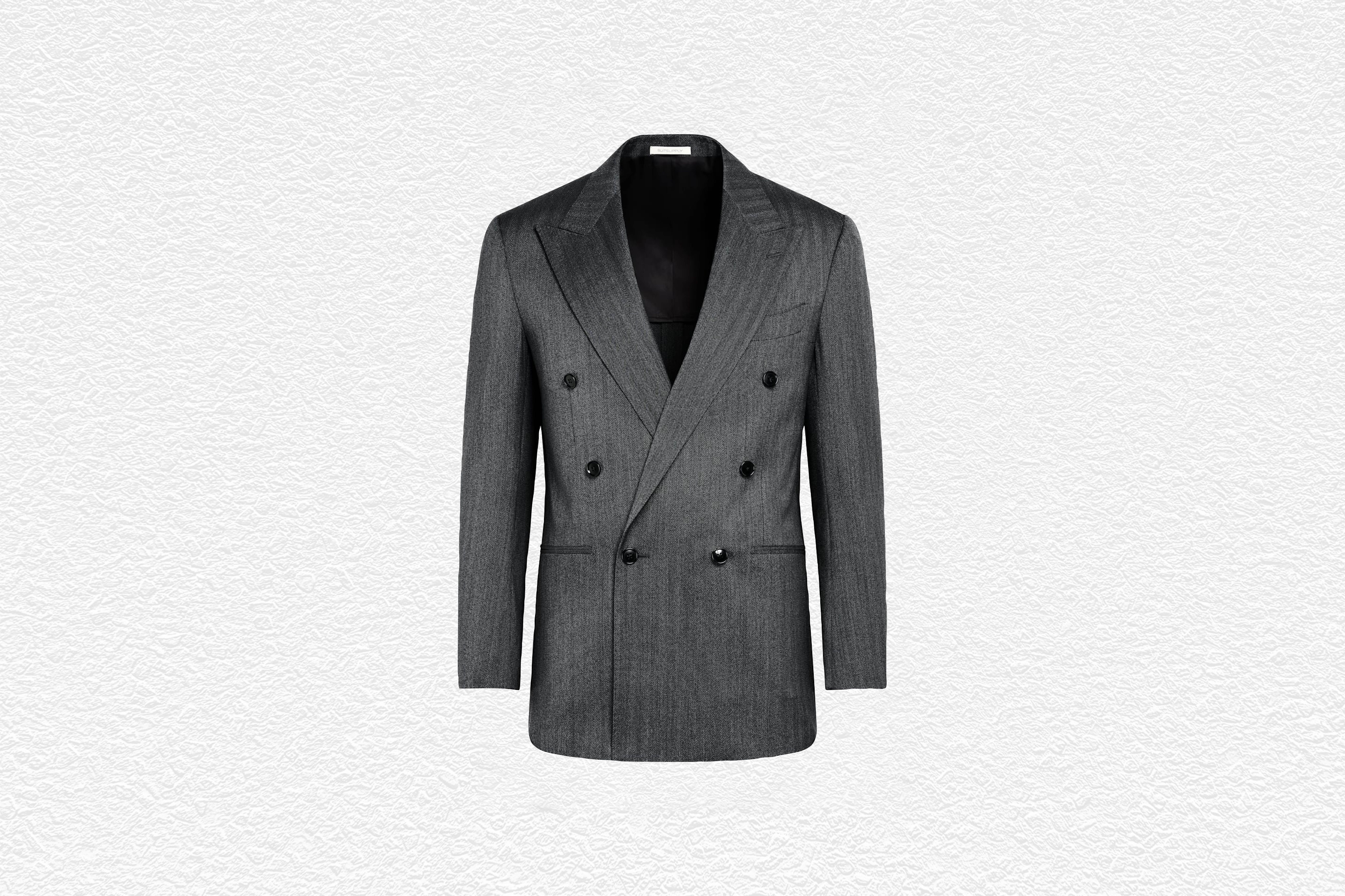 Dark Grey Herringbone Suit