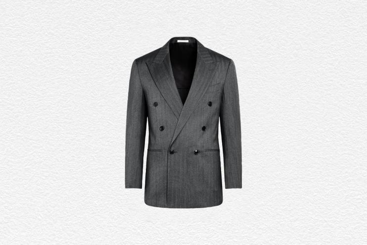 Dark Grey Herringbone Suit