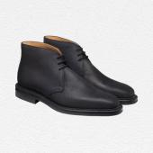 Crockett & Jones Molton Black Rough-Out Suede Chukka Boot