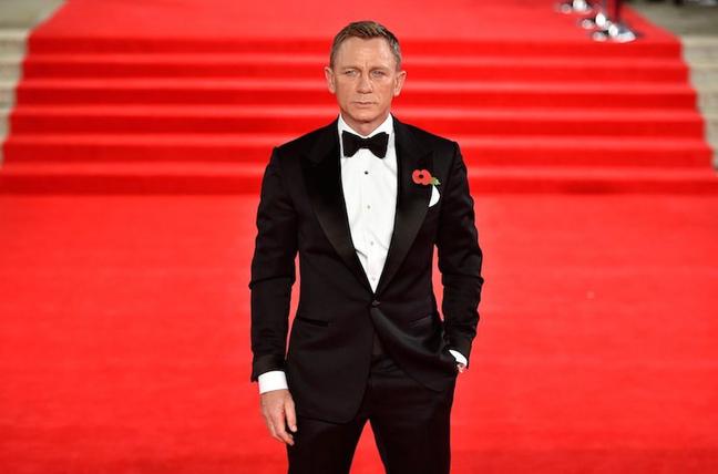 Actor Daniel Craig who, portrays James Bond attends the World Premiere of the new James Bond movie Spectre, held at the Royal Albert Hall in London Monday Oct. 26, 2015.(Matt Crossick/PA via AP) UNITED KINGDOM OUT NO SALES NO ARCHIVE