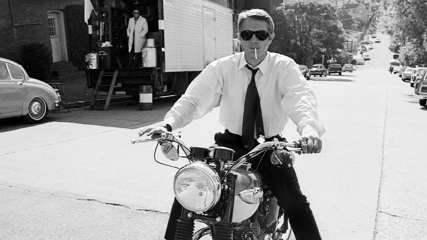 Iconic movie stars and their motorbikes