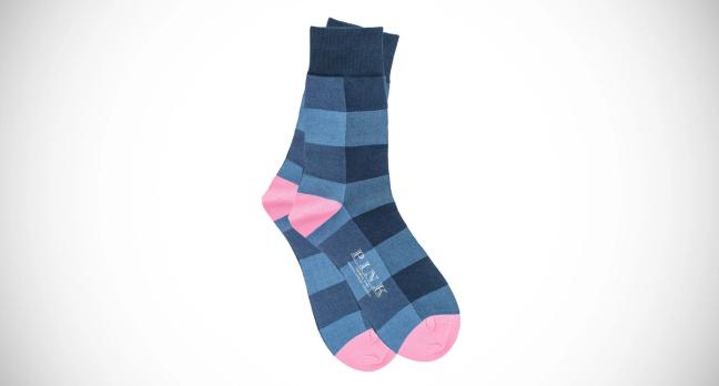 Thomas Pink Bewick cotton socks in pink/blue