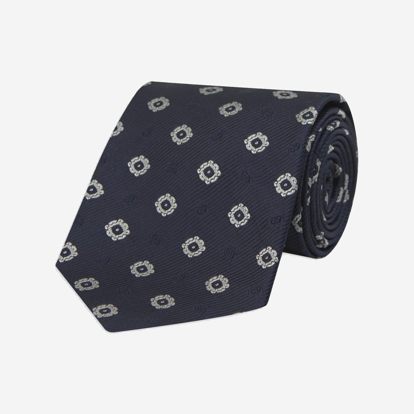 Turnbull & Asser Navy Emblem Tie