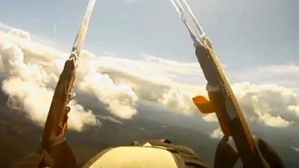 VIRAL VIDEO: The Skydiver almost Hit by a Meteorite