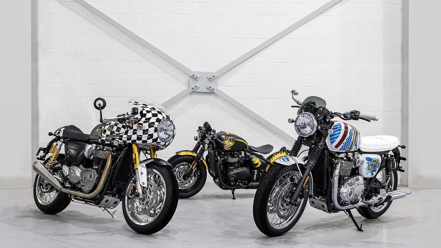 Triumph’s latest collaboration is two-wheeled art