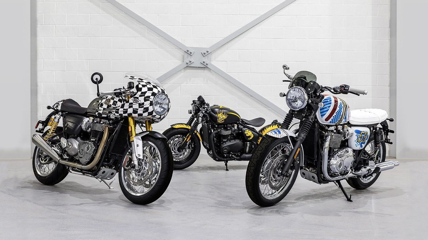 Triumph’s latest collaboration is two-wheeled art