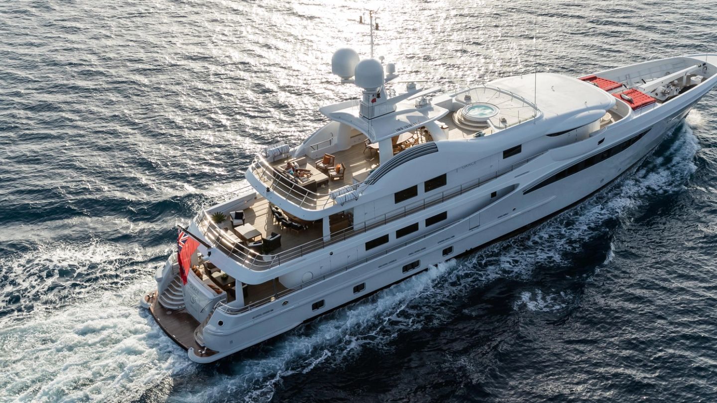 Step aboard superyacht Grace for an elegant voyage