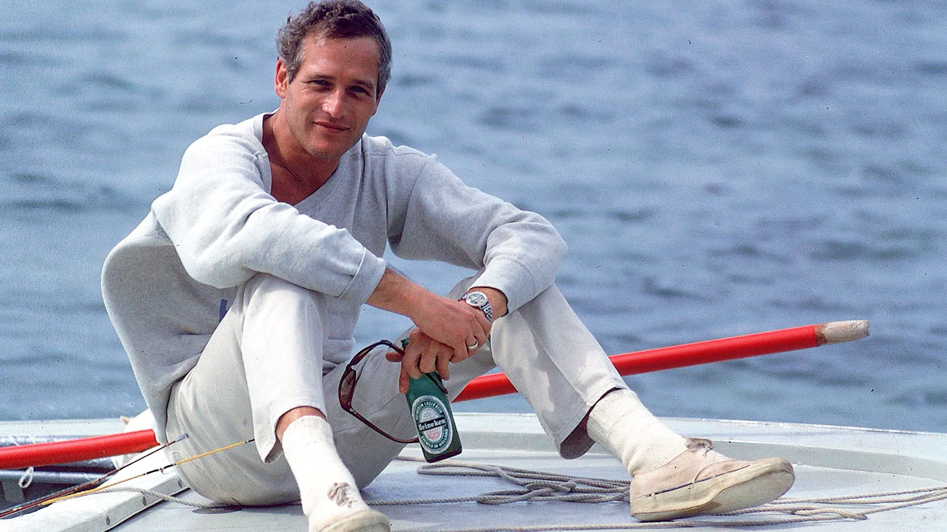 Lace up these white summer shoes to channel your inner Paul Newman