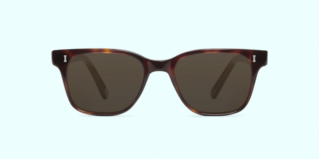 Chalton: Flat-browed rectangular sunglasses | Cubitts