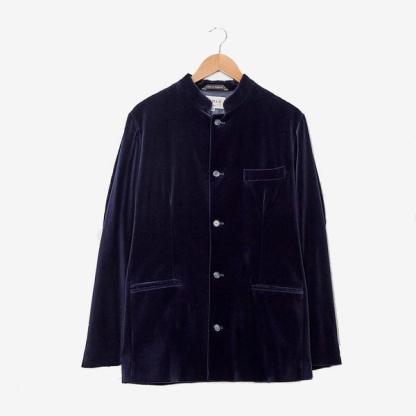 Sir Plus Midnight Navy Velvet Jacket