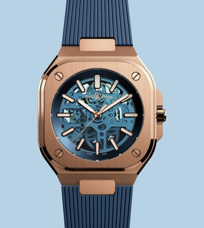 Bell & Ross BR05 Skeleton Gold Blue