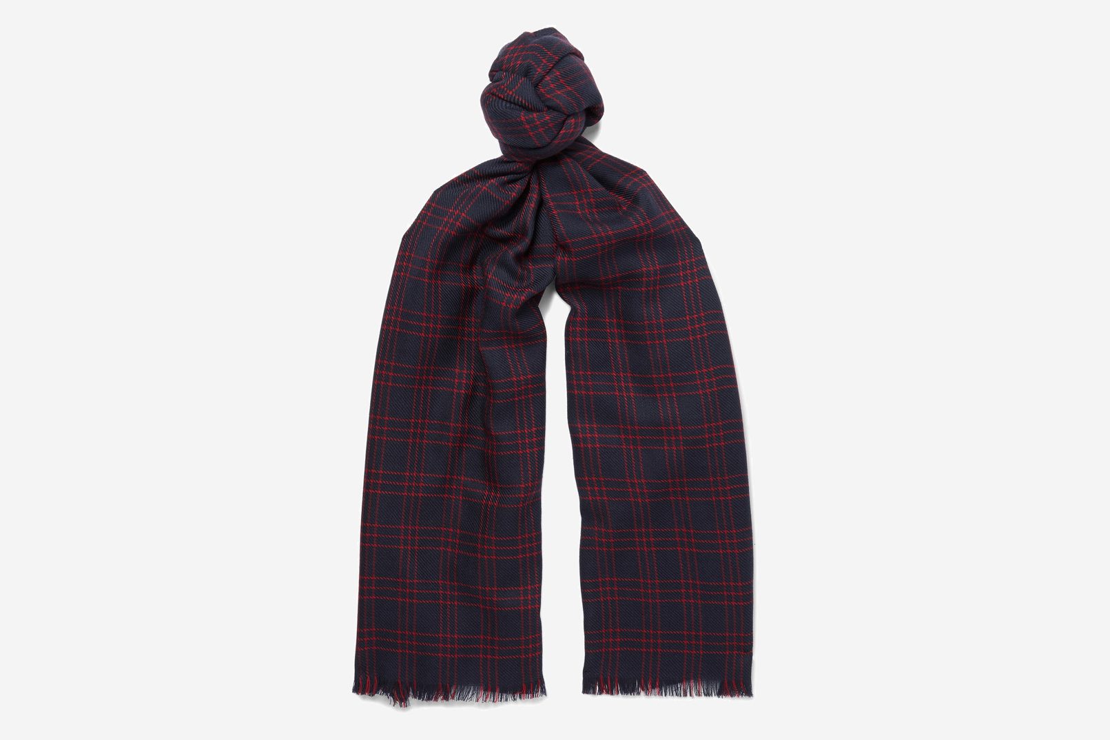 Loro Piana Windowpane-checked Scarf