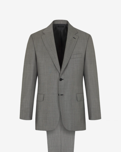 Brioni Grey sharkskin wool Trevi suit
