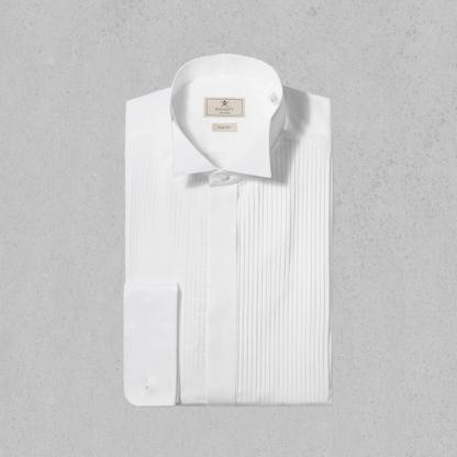Hackett Wing Tip Pleat Front Shirt