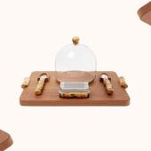 Lorenzi Milano Bamboo Parmesan Cheese Set