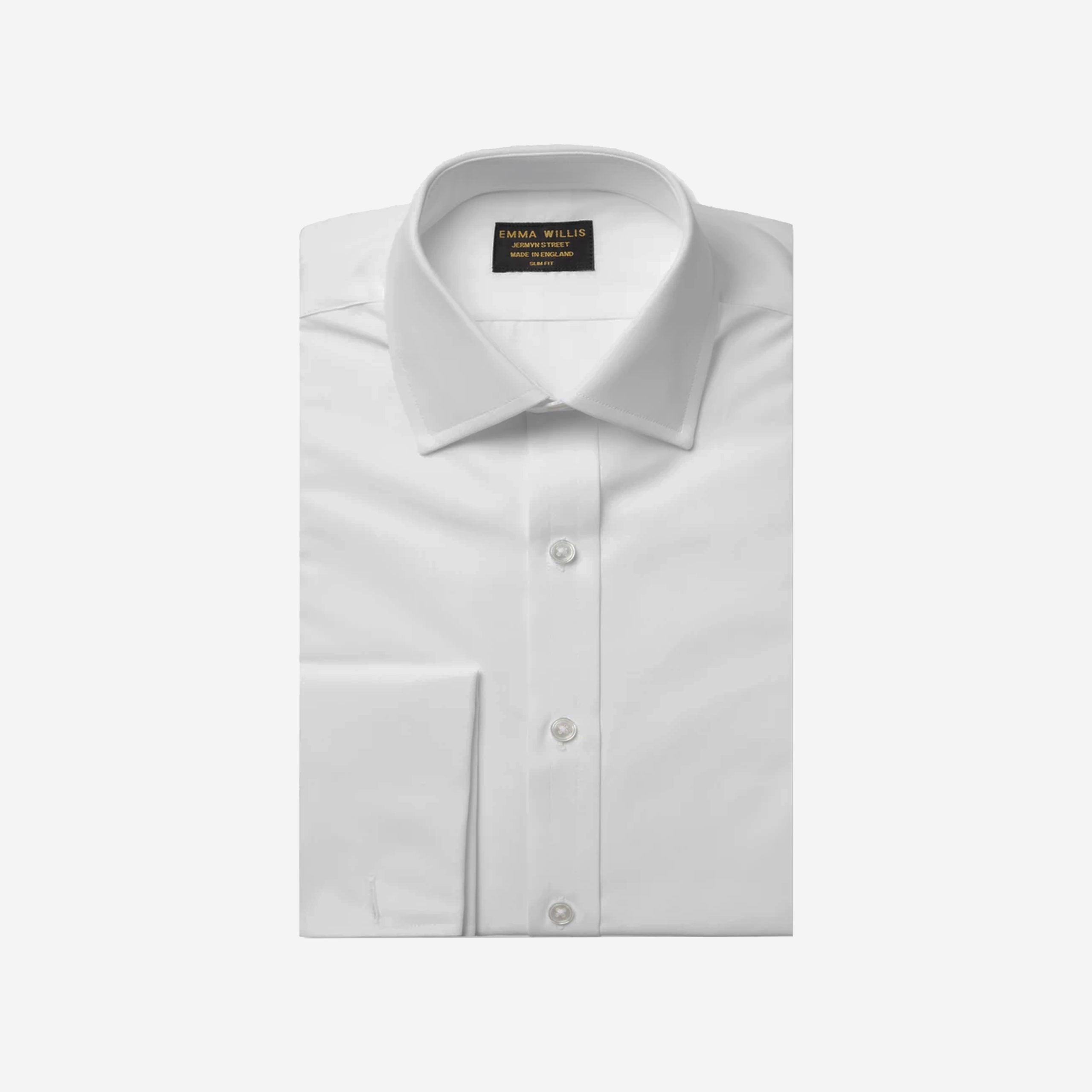 Emma Willis White Double-Cuff Cotton Shirt
