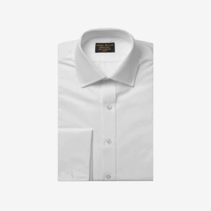 Emma Willis White Double-Cuff Cotton Shirt