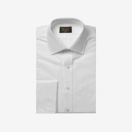 Emma Willis White Double-Cuff Cotton Shirt