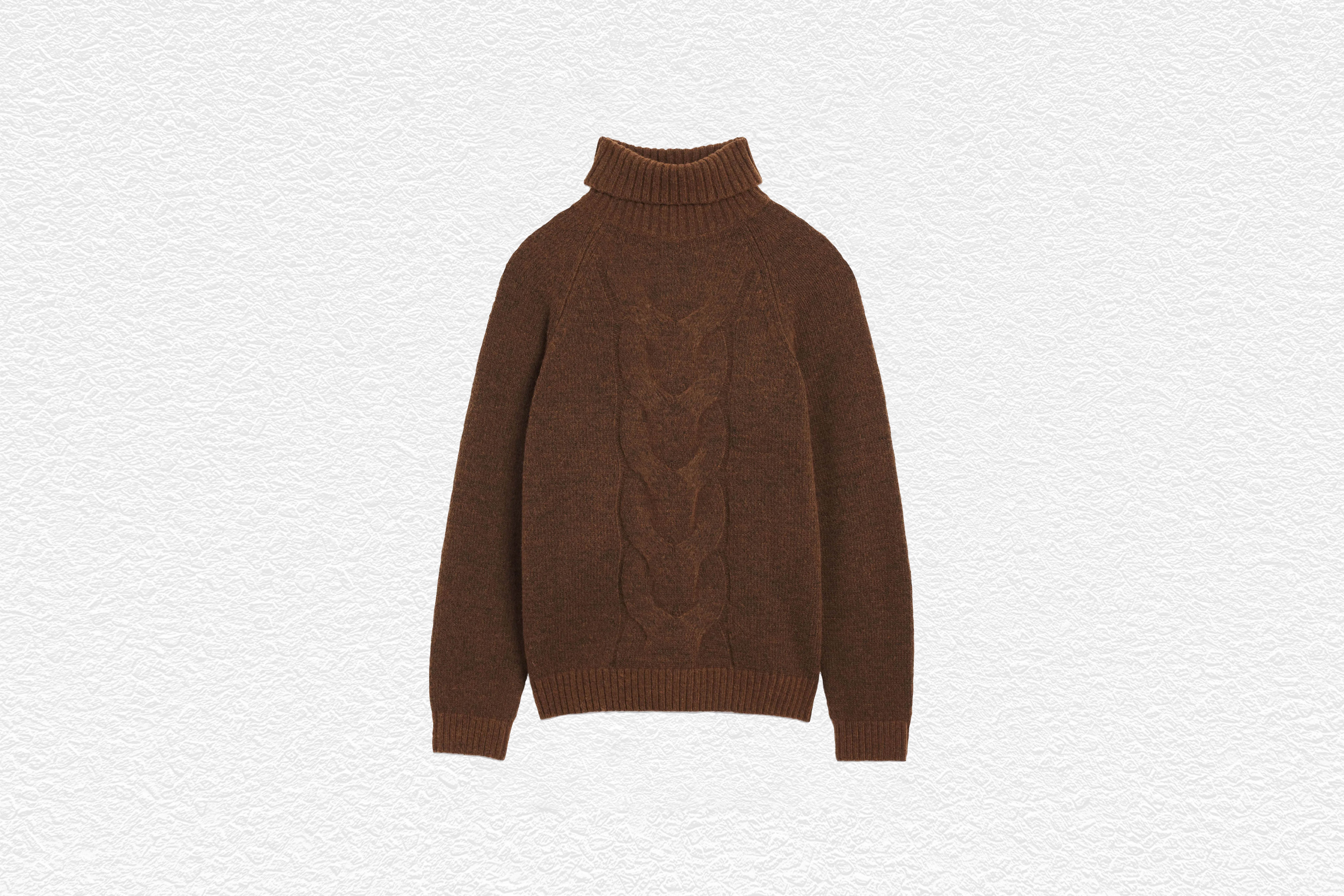 Cable Roll Neck Jumper