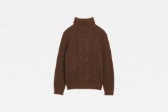 Cable Roll Neck Jumper