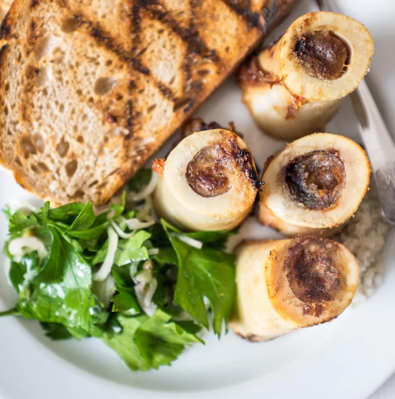 Roasted bone marrow on toast — St. John, London
