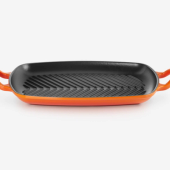 Cast Iron Shallow Rectangular Grill 30cm