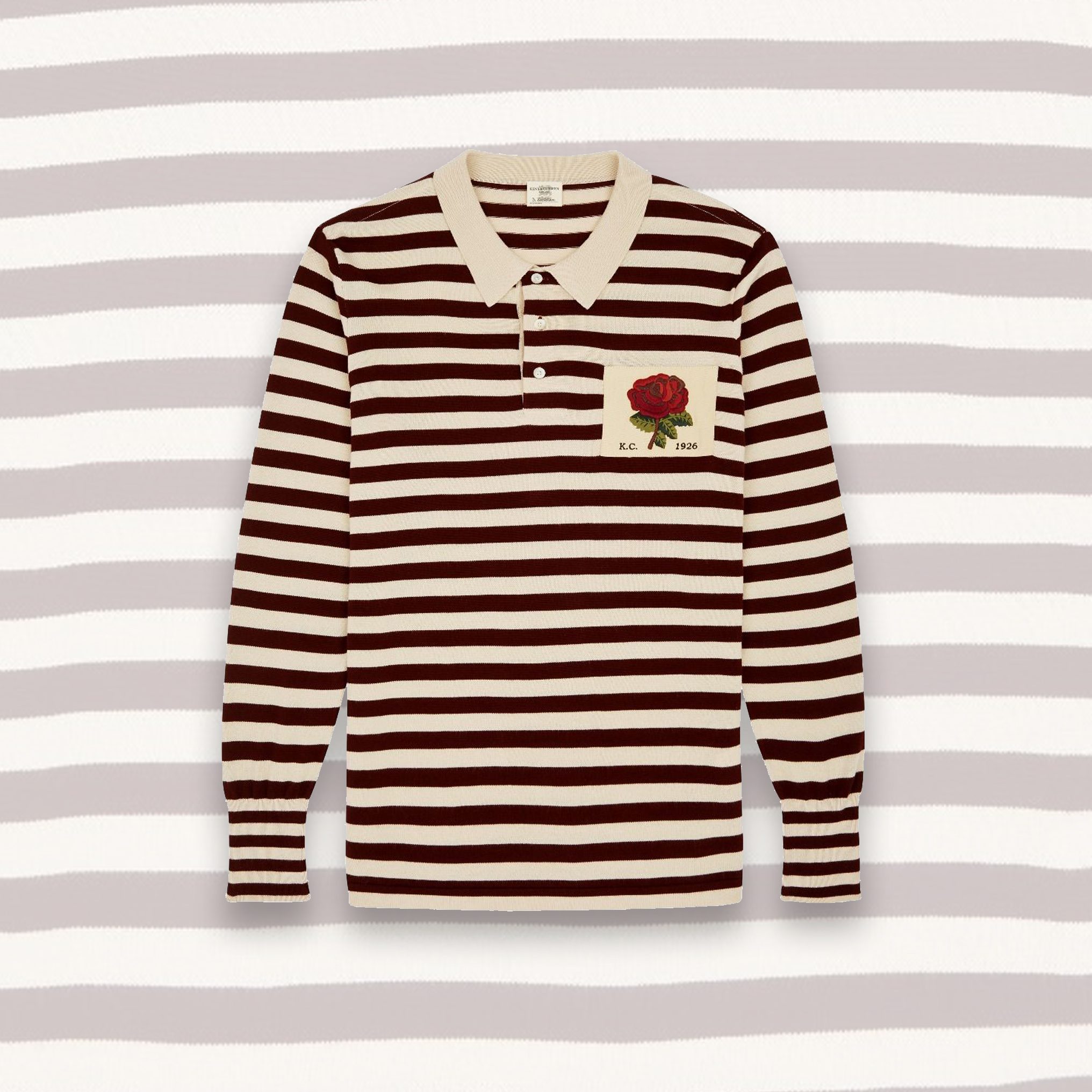Kent & Curwen Silk Knitted Rugby Shirt