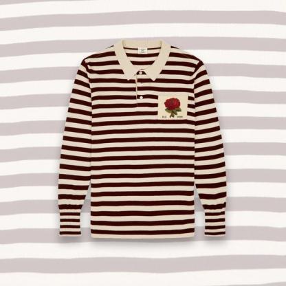 Kent & Curwen Silk Knitted Rugby Shirt