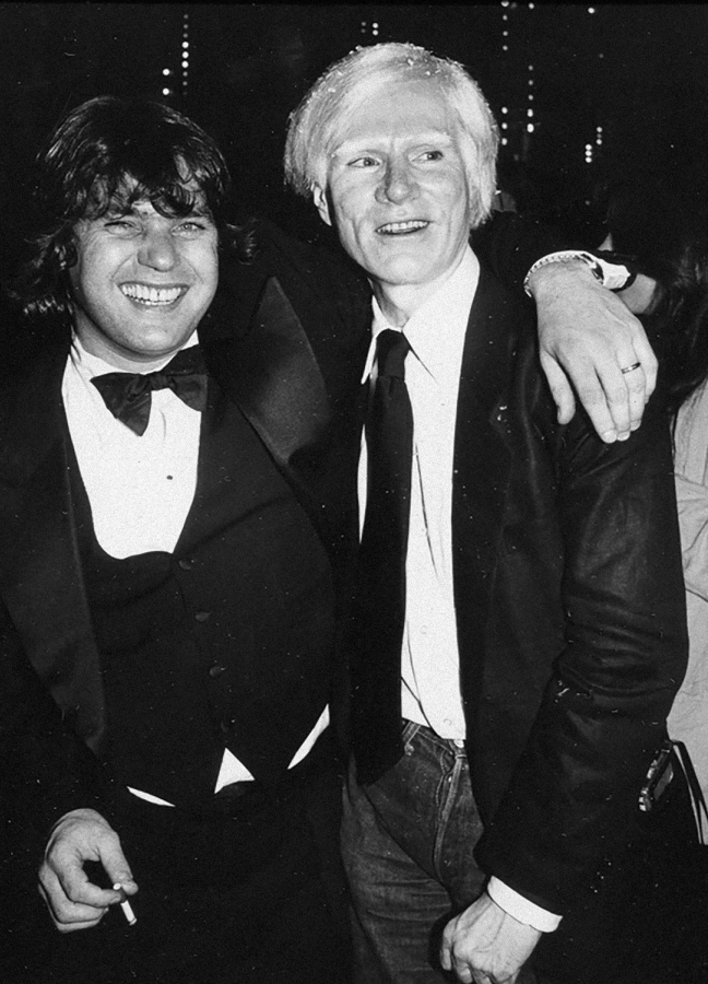 Jann Wenner, with Andy Warhol