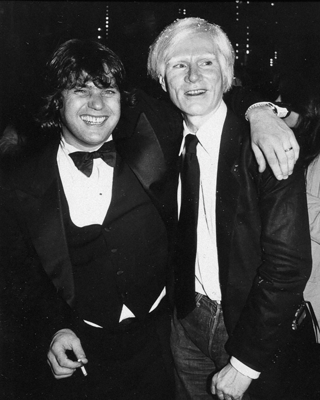Jann Wenner, with Andy Warhol