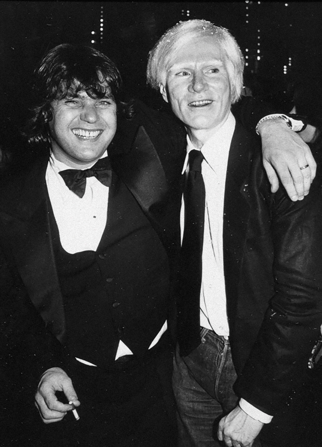 Jann Wenner, with Andy Warhol
