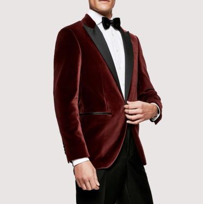 Hackett Peak Lapel Velvet Jacket
