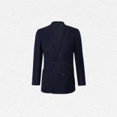 Thom Sweeney Double Breasted Wool Hopsack Jacket