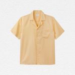 SIRPLUS Yellow Tencel Cuban Shirt