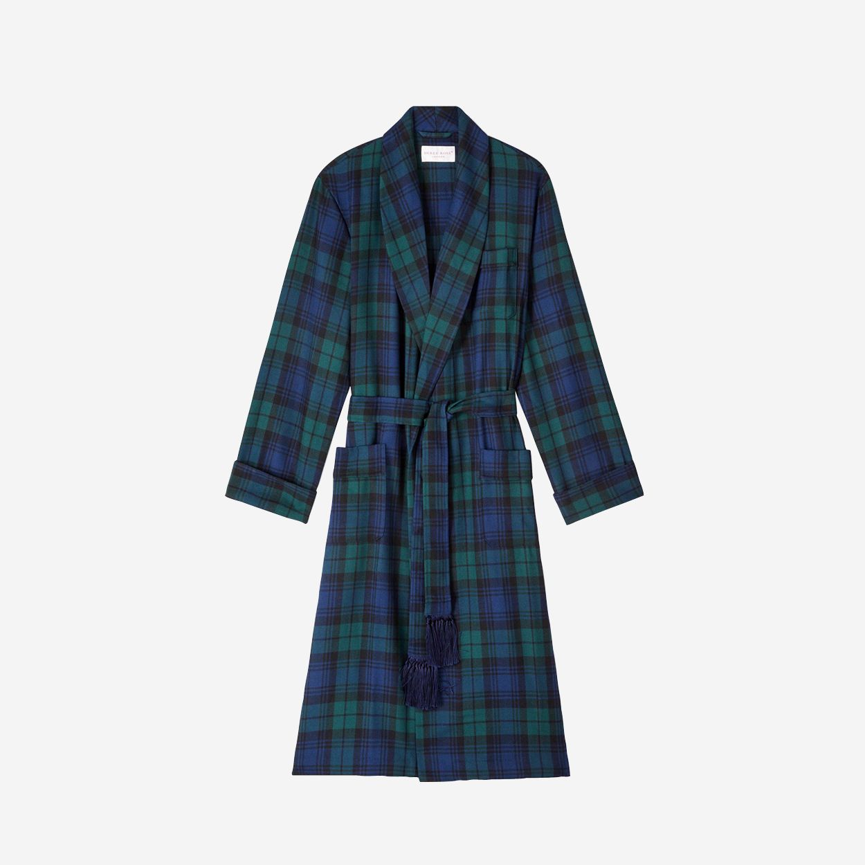 Derek Rose Tartan Black Watch Dressing Gown