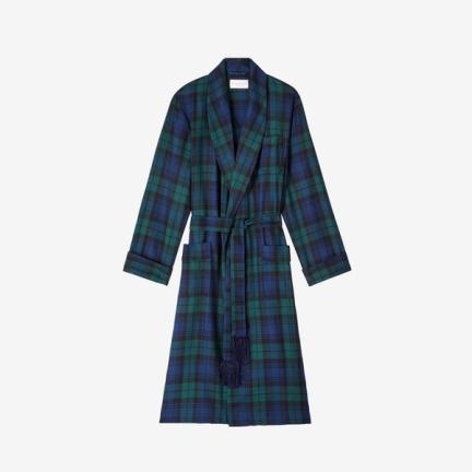 Derek Rose Tartan Black Watch Dressing Gown