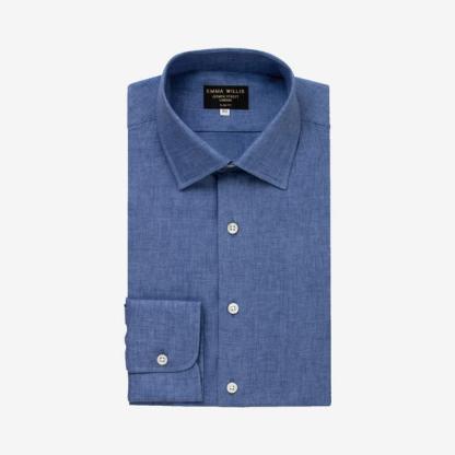 Emma Willis Denim Blue Brushed Cotton